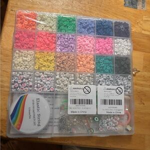 REDTWO 5100pc Clay Beads Bracelet Making Kit DIY Jewelry Letter Beads Set